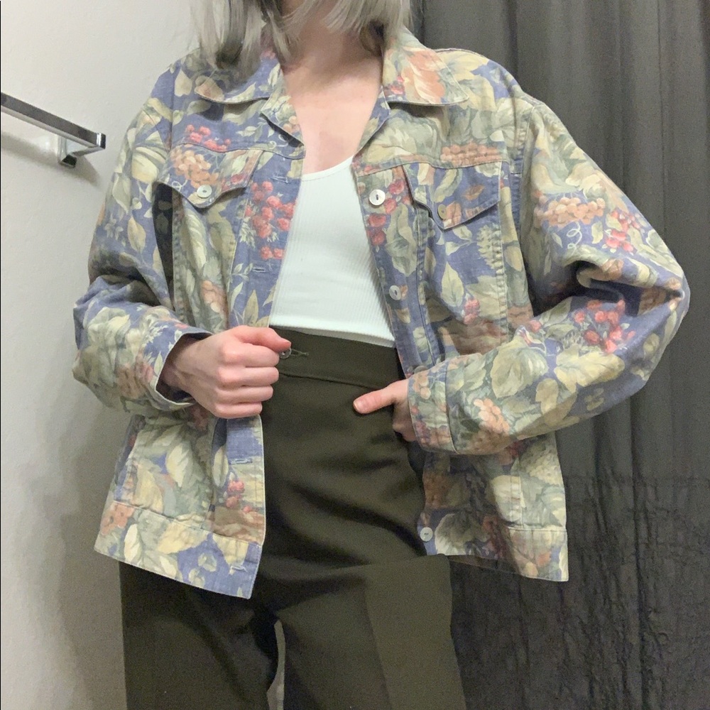 VINTAGE / floral jacket
